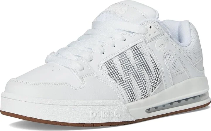 Osiris Pixel Men's Skate Shoes White/Grey/Gum : 10.5 D - Medium, Leather - Image 5