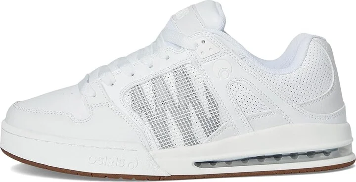 Osiris Pixel Men's Skate Shoes White/Grey/Gum : 10.5 D - Medium, Leather - Image 6