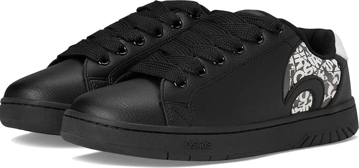 Osiris Troma ALT Men's Shoes Black/White/Black : 10 D - Medium, Leather/Rubber