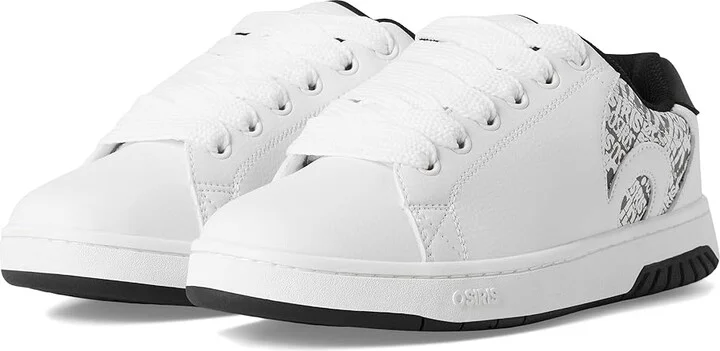 Osiris Troma ALT Men's Shoes White/Black/White : 6.5 D - Medium, Leather/Rubber