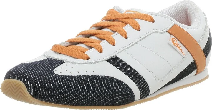White/Orange/Denim
