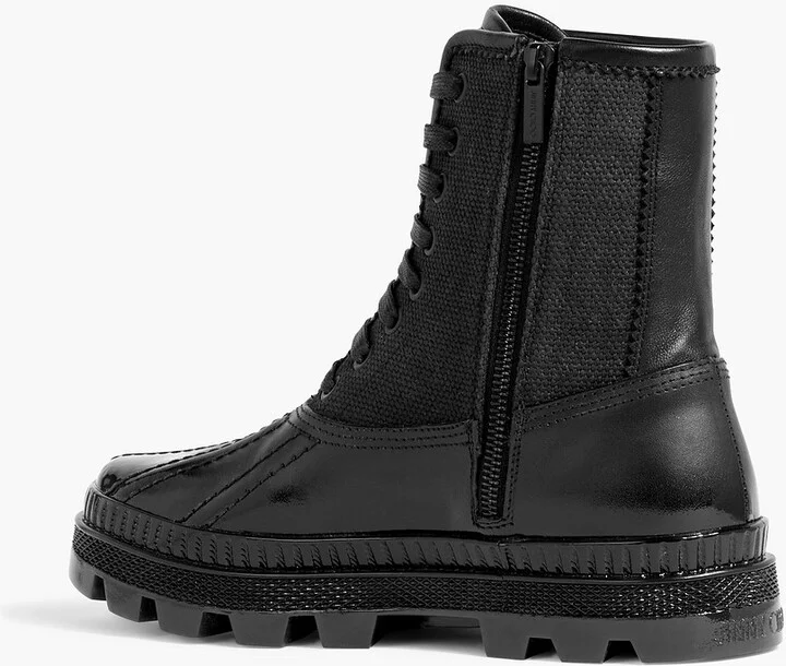 Oskar leather and canvas ankle boots - Image 3