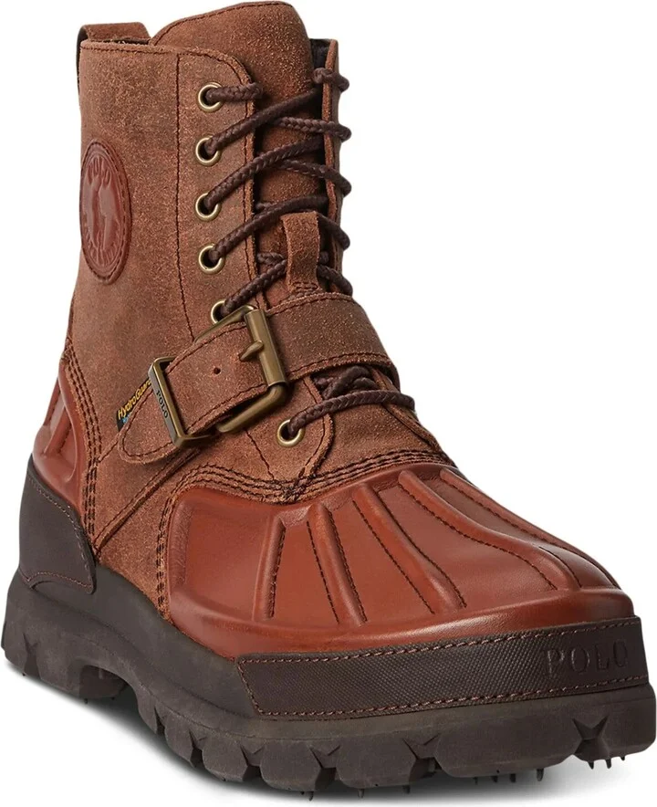 Oslo Boots Mens 8 Brown Leather Waterproof Round Toe GBNC673