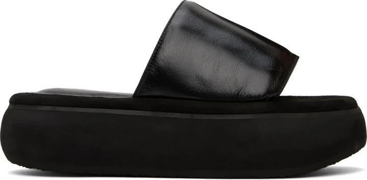 OSOI Black Boat Padded Slides