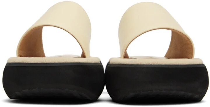 OSOI Off-White Boat Padded Platform Slides - Image 2