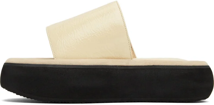 OSOI Off-White Boat Padded Platform Slides - Image 3