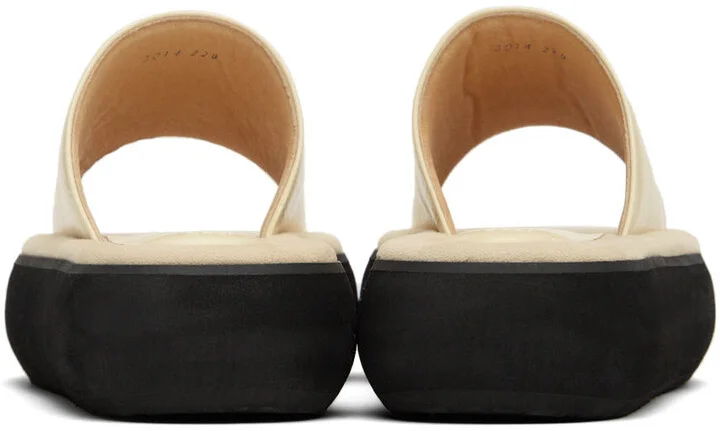 OSOI Off-White Boat Padded Platform Slides - Image 4