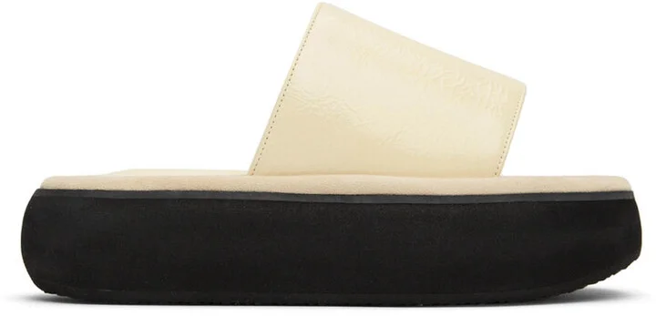 OSOI Off-White Boat Padded Platform Slides