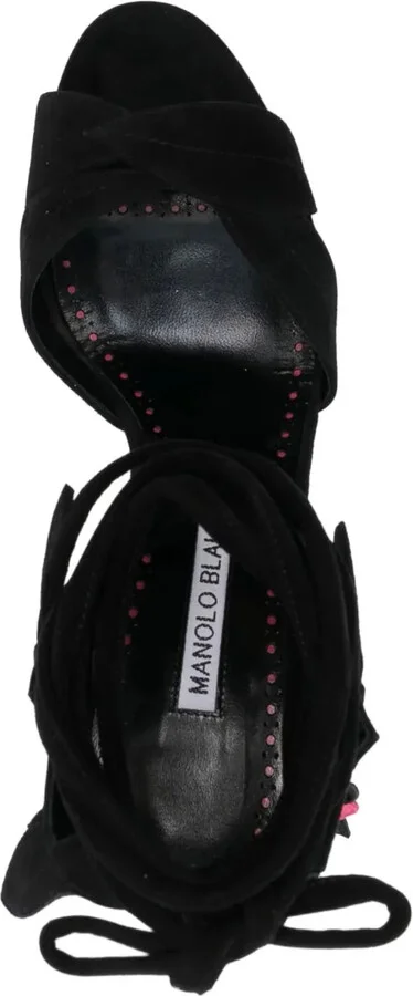 Ossie 100mm open-toe suede sandals - Image 4