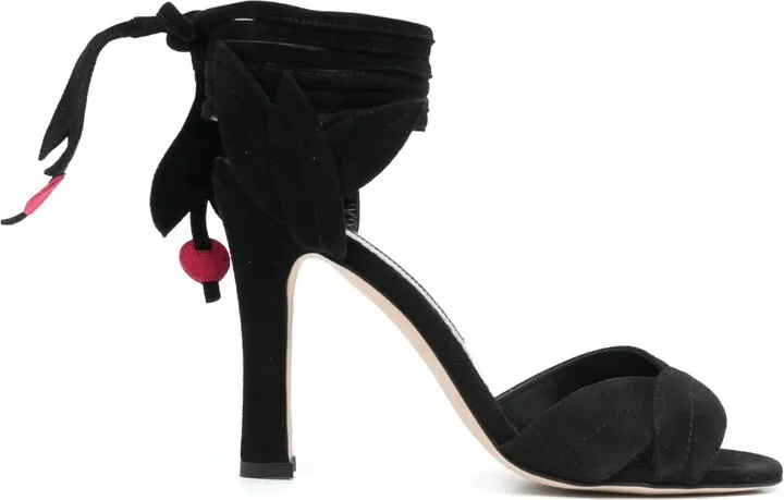 Ossie 100mm open-toe suede sandals