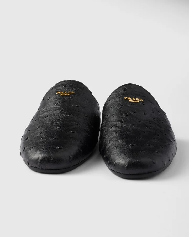 Ostrich leather mules - Image 5