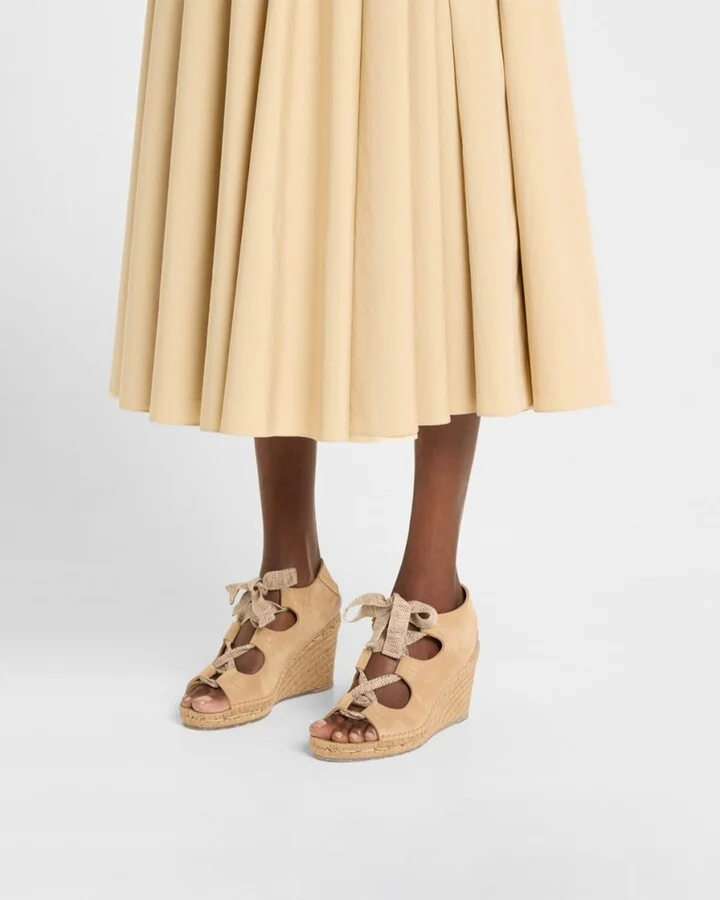 Otelia Lace-Up Suede Espadrille Sandals - Image 4