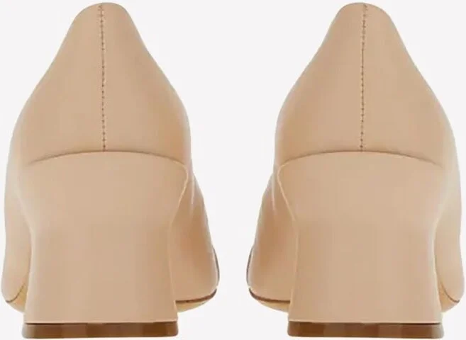 Otilia 55 Gancini Buckle Nappa Leather Pumps - Image 3