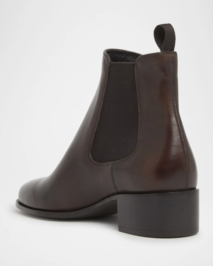 Otillie Leather Chelsea Booties - Image 2