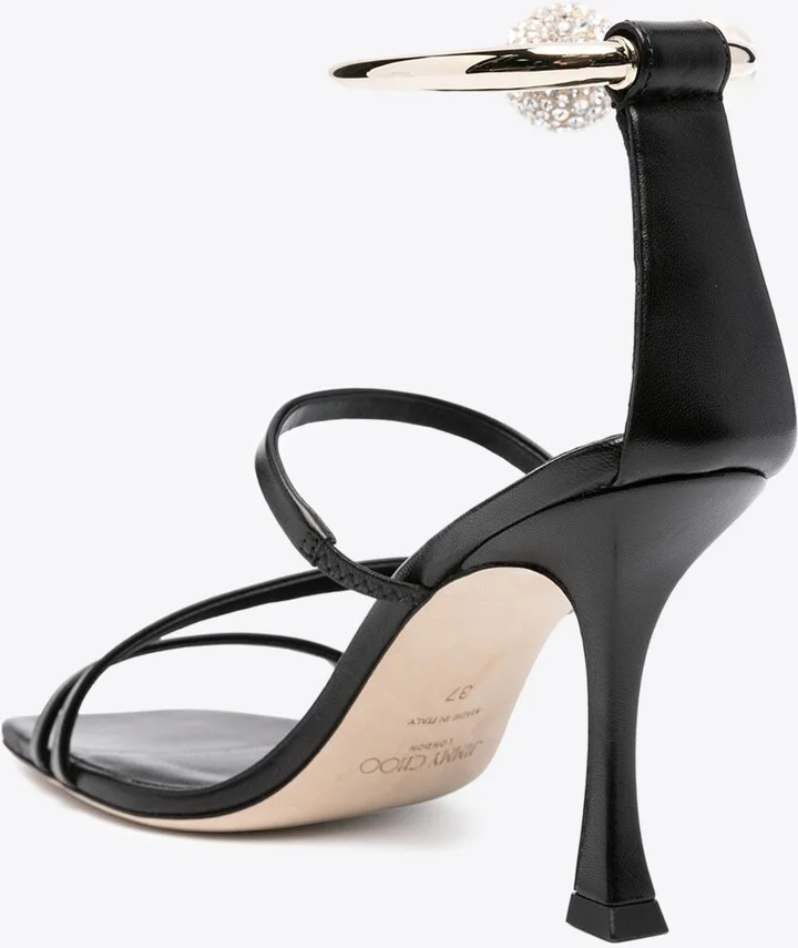 Ottilia 90 Crystal-Embellished Sandals in Nappa Leather - Image 2