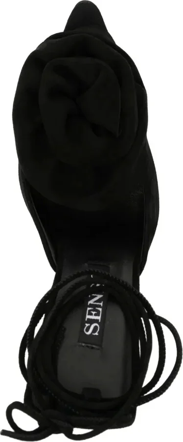 Ottilie 90mm lace-up suede pumps - Image 4