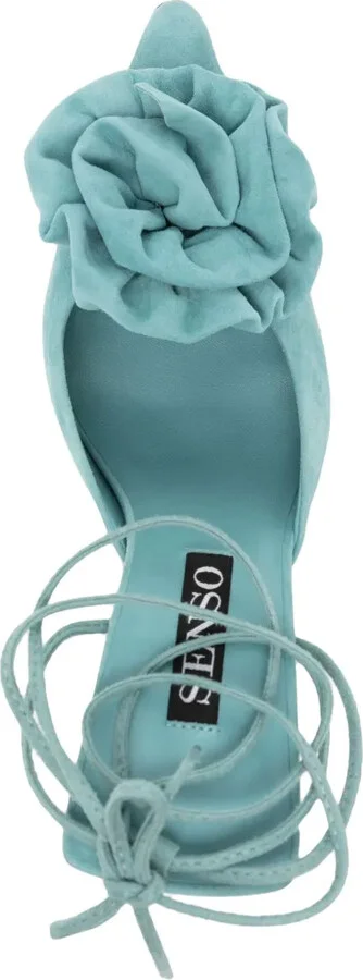 Ottilie 95mm suede lace-up sandals - Image 4