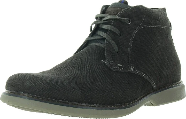 Otto Mens Faux Leather Ankle Chukka Boots