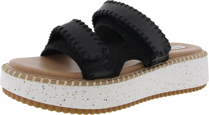 Otto Womens Adjustable Faux Leather Platform Sandals