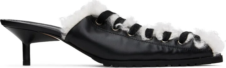 Ottolinger Black Kitten Mules