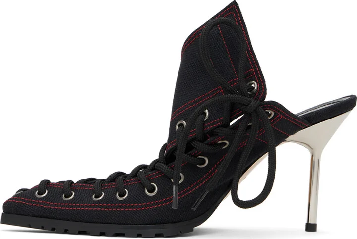 Ottolinger Black Lace Heels - Image 3