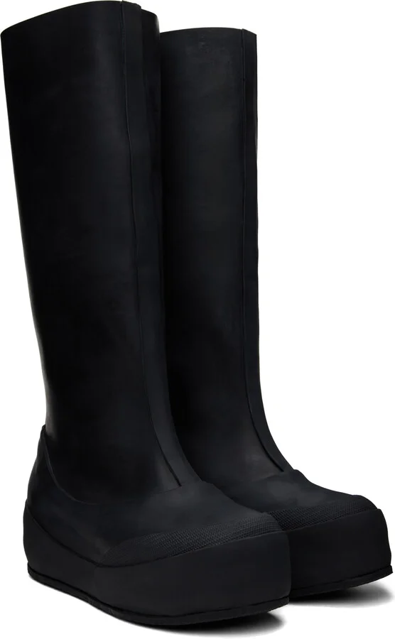 Ottolinger Black Rubber Boots - Image 4