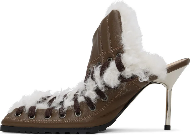 Ottolinger Brown Heel Mules - Image 3