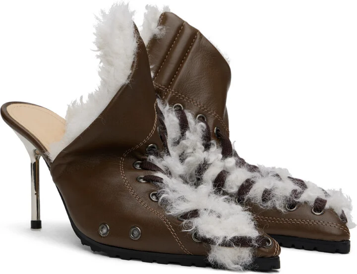 Ottolinger Brown Heel Mules - Image 4