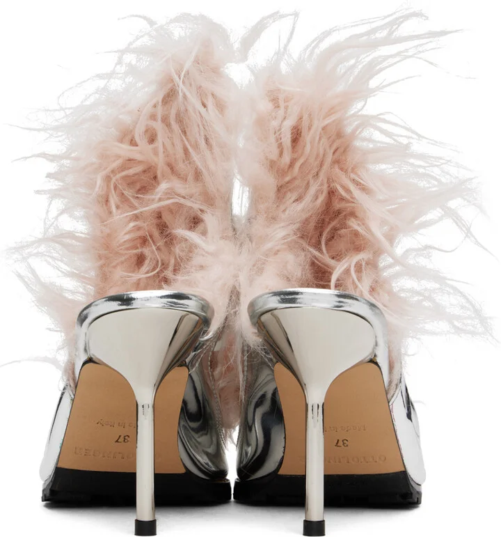 Ottolinger Silver Heel Mules - Image 2