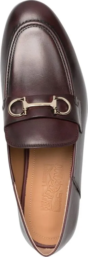 Ottone Gancini-buckle loafers - Image 4