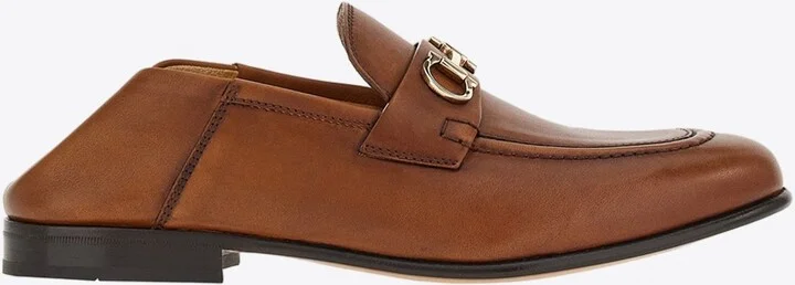 Ottone Gancini Leather Loafers - Image 2