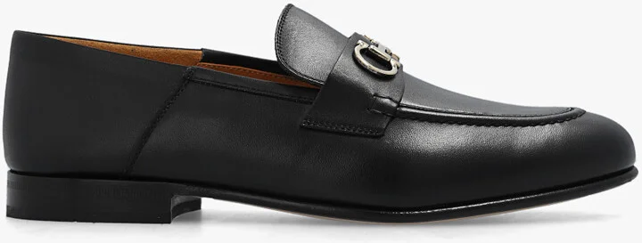 ‘Ottone’ Leather Shoes, , - Black