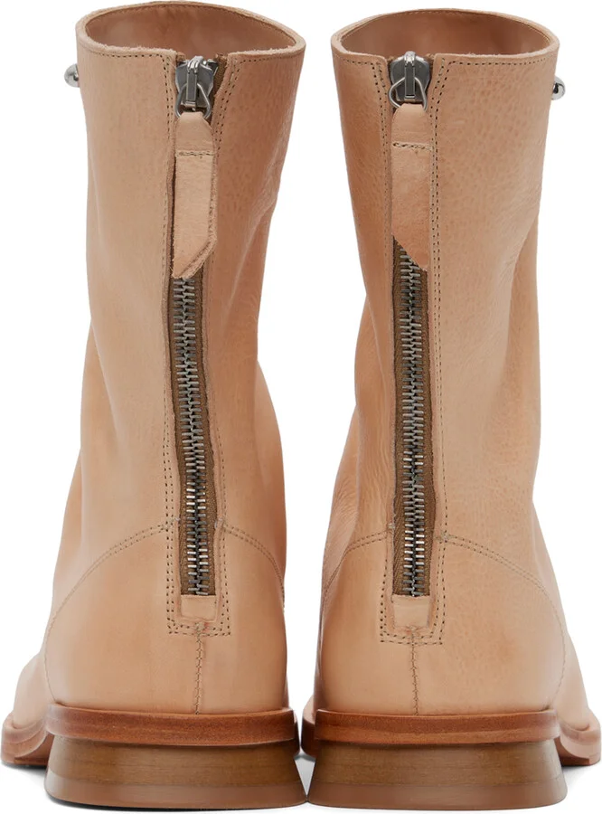 OUR LEGACY Beige Blunt Boots - Image 2