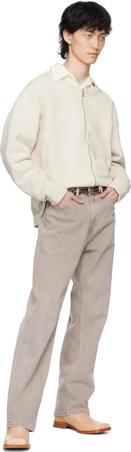 OUR LEGACY Beige Blunt Boots - Image 5