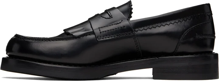 OUR LEGACY Black Fringed Loafers - Image 3