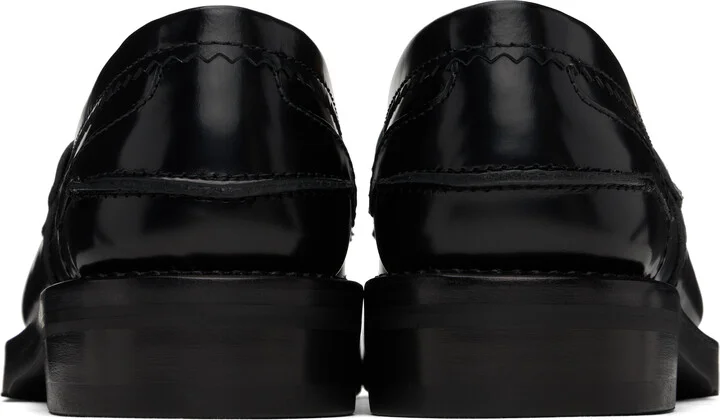 OUR LEGACY Black Leather Loafers - Image 2