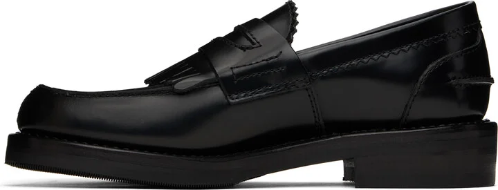 OUR LEGACY Black Leather Loafers - Image 3