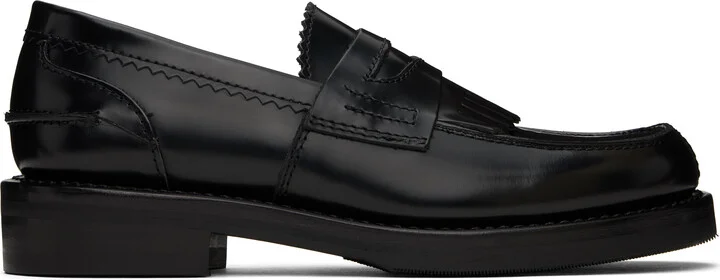 OUR LEGACY Black Leather Loafers