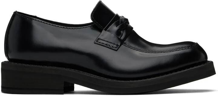 Glazed Black Leather