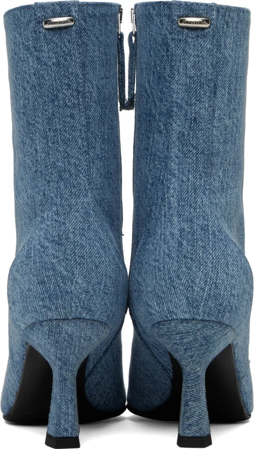 OUR LEGACY Blue Slim Denim Boots - Image 2