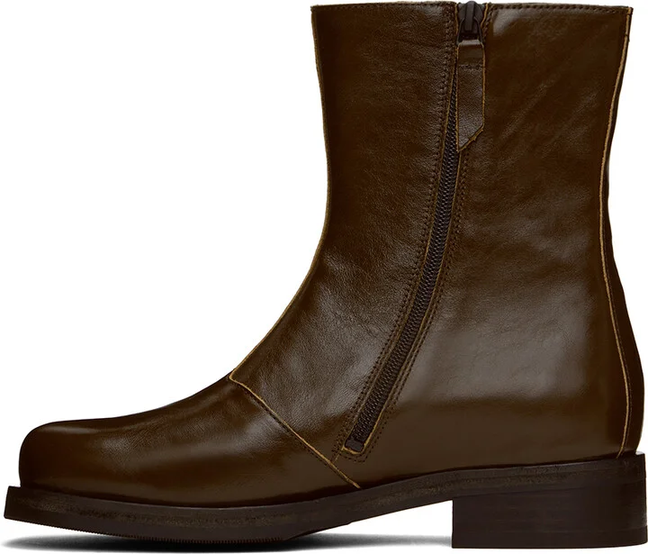 OUR LEGACY Brown Camion Boots - Image 3