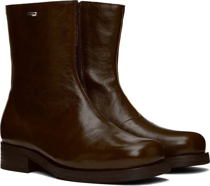 OUR LEGACY Brown Camion Boots - Image 4