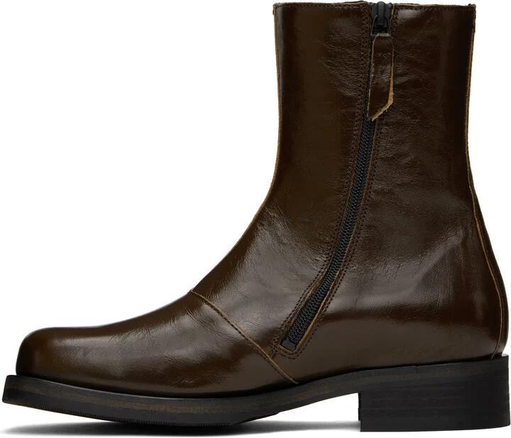 OUR LEGACY Brown Camion Boots - Image 3