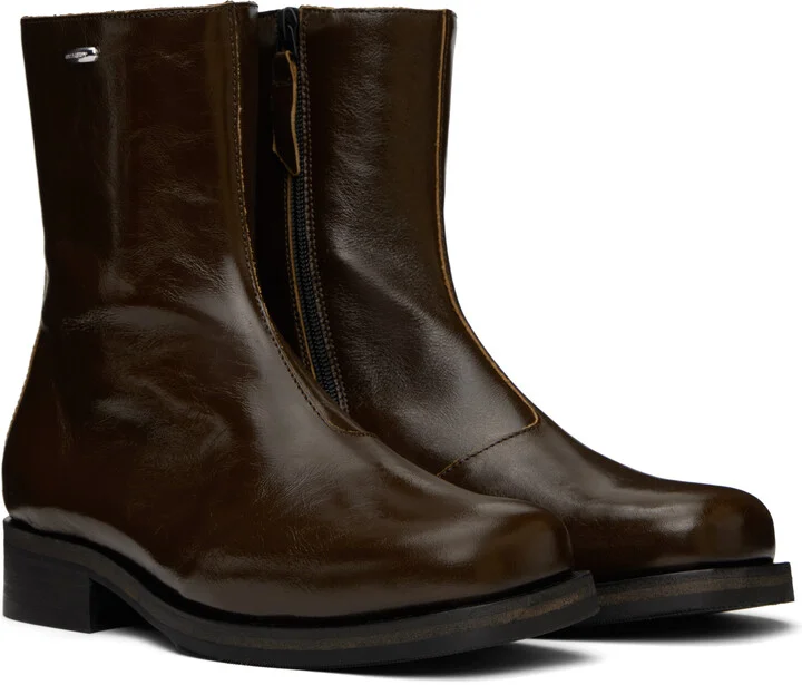 OUR LEGACY Brown Camion Boots - Image 4