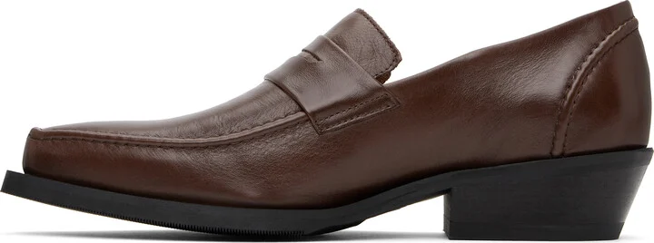 OUR LEGACY Brown Cypher Loafers - Image 3