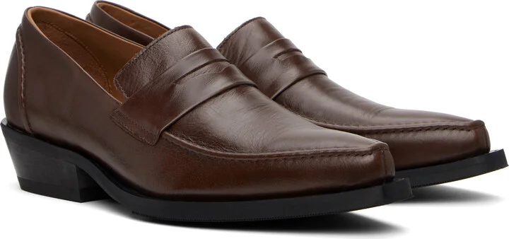 OUR LEGACY Brown Cypher Loafers - Image 4
