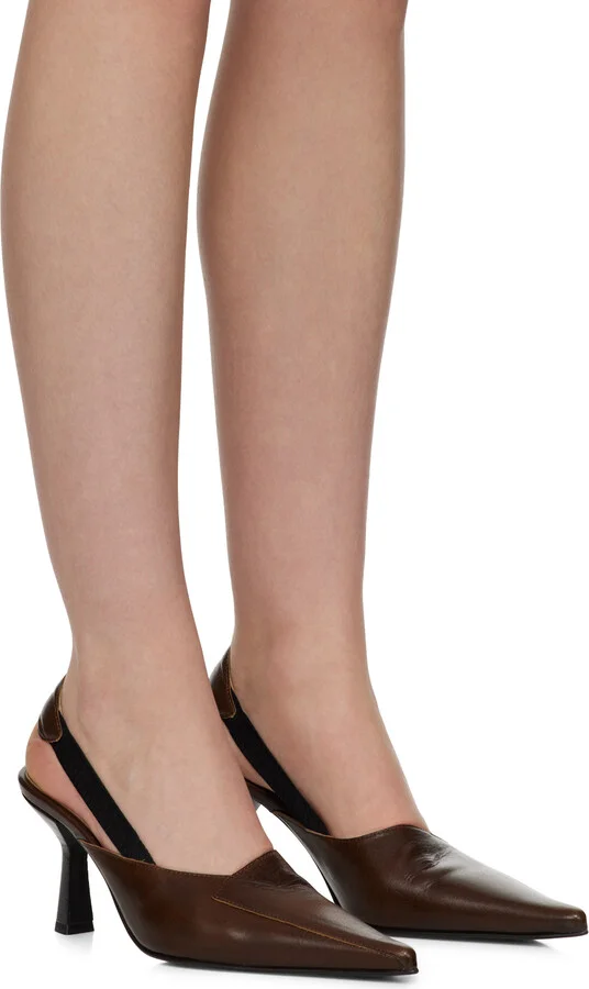 OUR LEGACY Brown Envelope Heels - Image 4