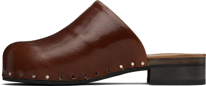 OUR LEGACY Brown Naoto Clogs - Image 3