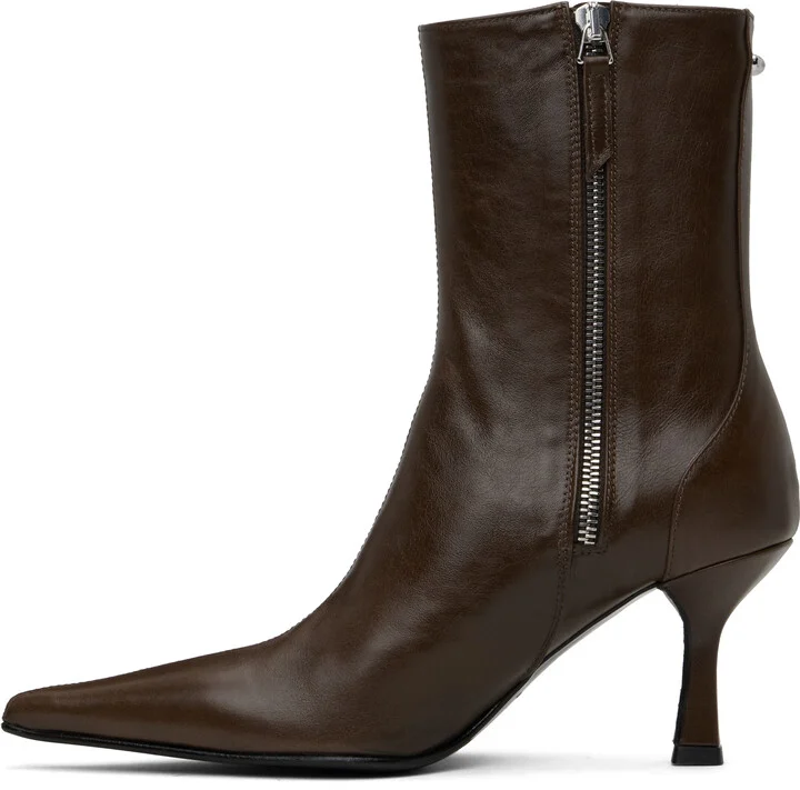 OUR LEGACY Brown Slim Boots - Image 3