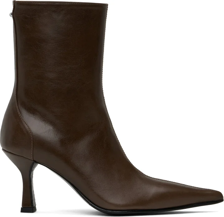OUR LEGACY Brown Slim Boots